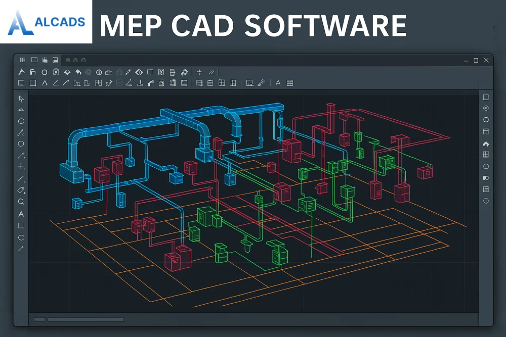 نرم‌افزار MEP CAD برای طراحی تاسیسات مکانیکی و الکتریکی در ساختمان