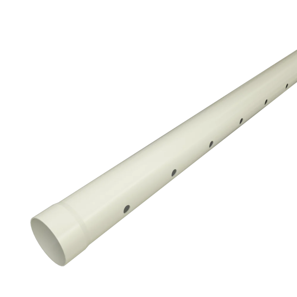 لوله فاضلاب PVC نصب شده در یک ساختمان مسکونی