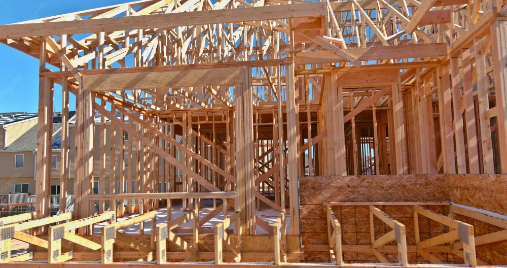 ساخت اسکلت ساختمان با استفاده از چوب‌های مهندسی شده