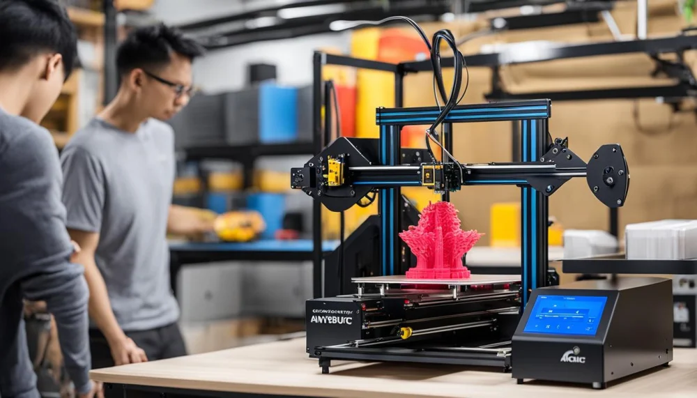 پرینتر سهبعدی Anycubic در محیط کارگاهی ساختوساز