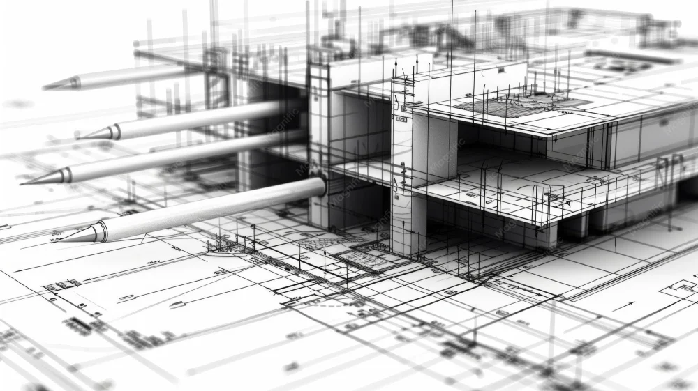 نقشه مفهومی مهندسی سازه با نمایش نیروهای داخلی و تحلیل‌های مختلف
