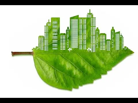 نمونه‌ای از مصالح سبز مانند بتن سبز و چوب سرشاخه در یک پروژه ساخت‌وساز