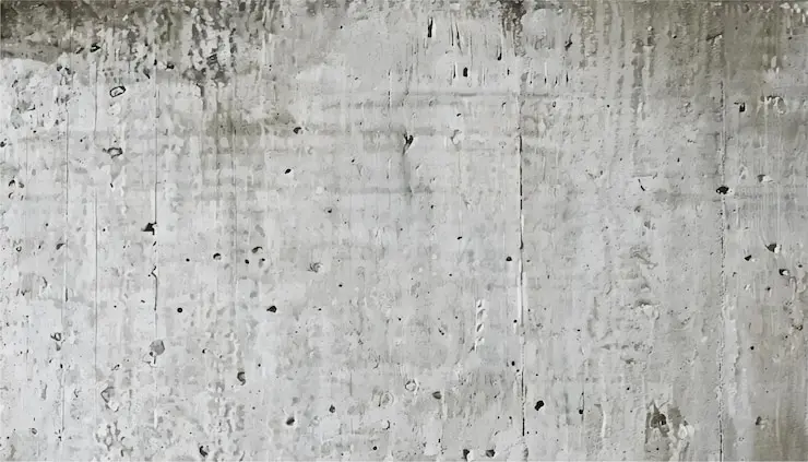 نمونه‌ای از دیوار بتنی با سطحی ناهموار که نشان‌دهنده کاربرد بتن در طراحی‌های مدرن و صنعتی است