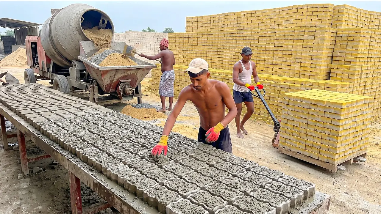 Concrete Block Machine دستگاه تولید بلوک بتنی و قطعات پیش‌ساخته
