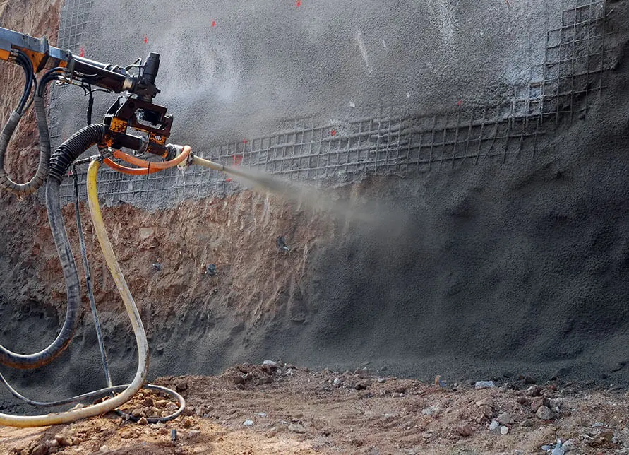 Shotcrete Machine دستگاه بتن پاششی و مقاوم‌سازی سازه